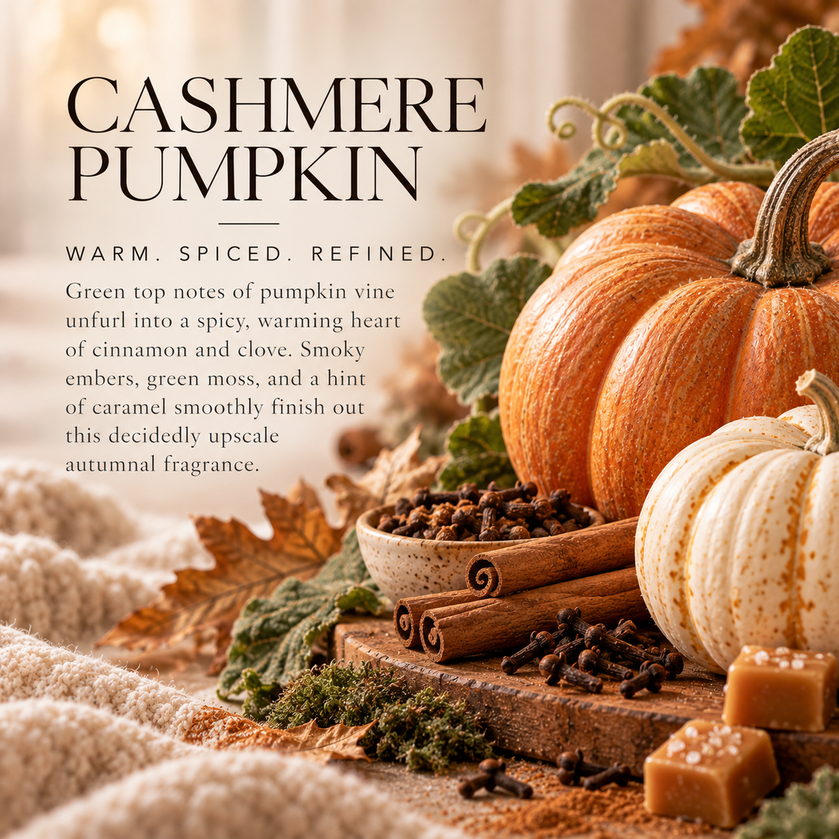 October Limited Edition 3-Wick Candle - Ivory