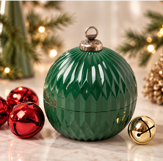 December — Joyful Green Ornament Candle