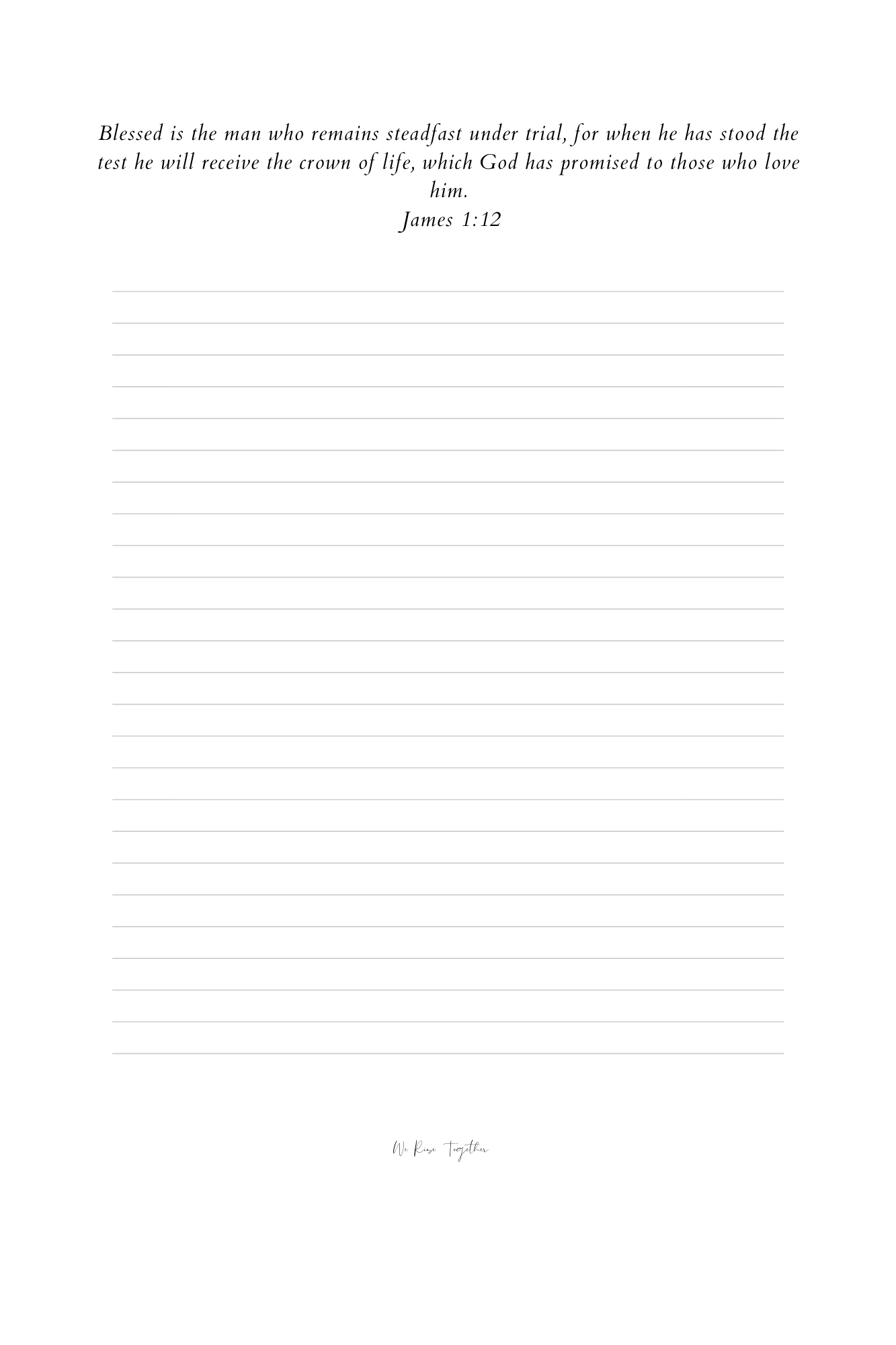 Perseverance Journal